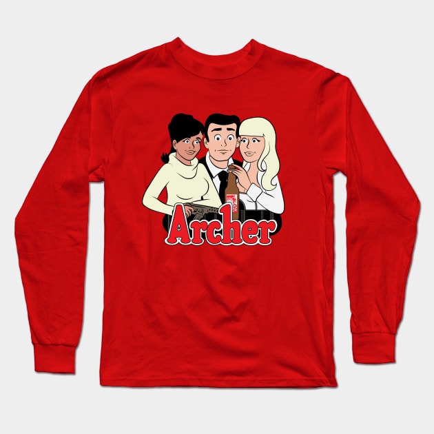 Archer Comics Long Sleeve T-Shirt by jessicasinclair